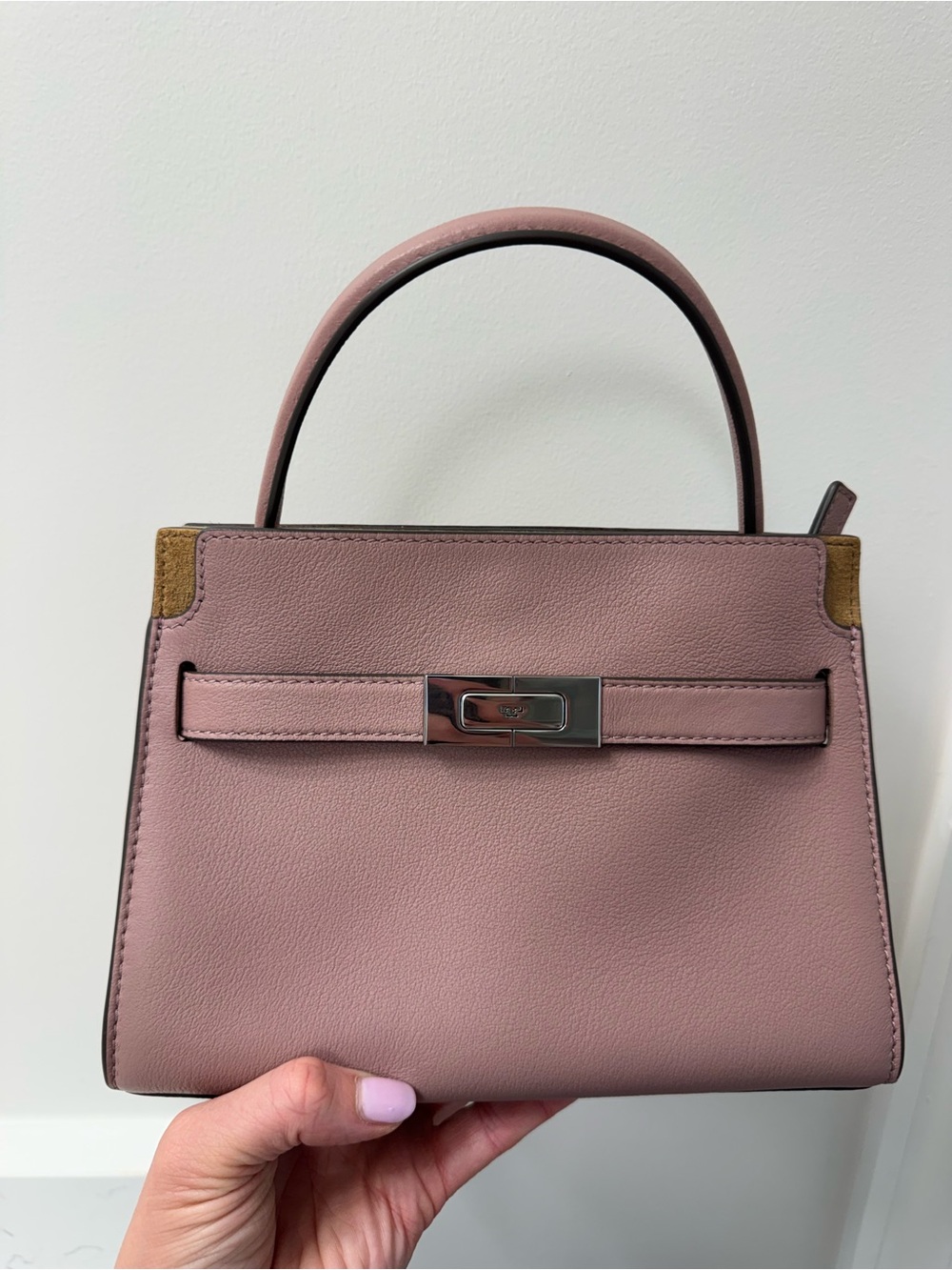 Tory Burch petite Lee Radziwill double bag - Mauve